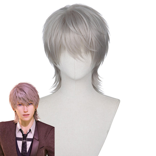 Love And Deepspace Xavier Wolf Tail Silver Cosplay Wig