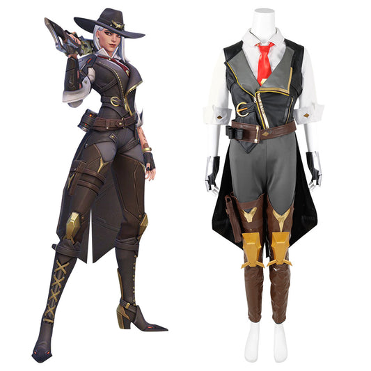 Overwatch OW New Hero Ashe Cosplay Costume - No Prop