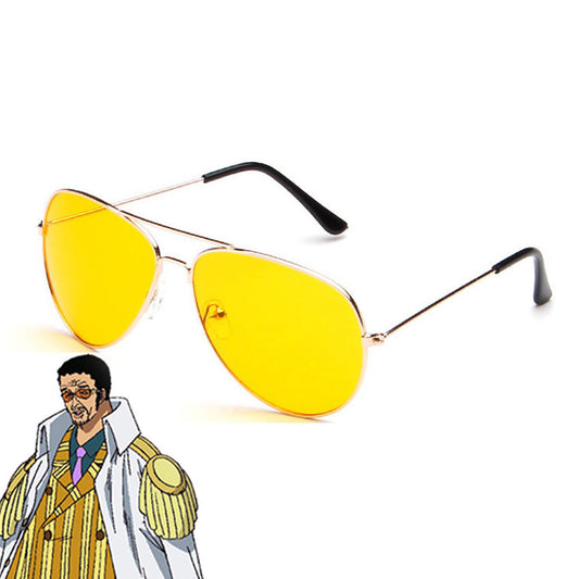 One Piece Kizaru Borsalino Glasses Cosplay Accessory Prop