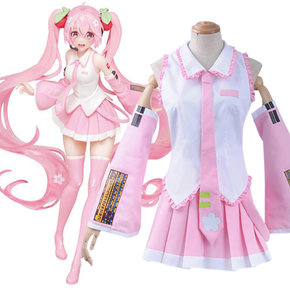 Vocaloid Hatsune Miku Sakura Miku Cosplay Costume Gcosplay Vocaloid Hatsune Miku Sakura Miku Cosplay Costume Gcosplay
