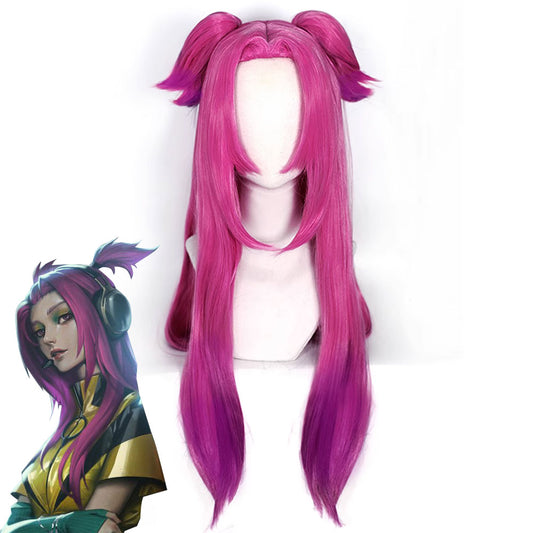 League Of Legends LOL Alune Pink Cosplay Wig
