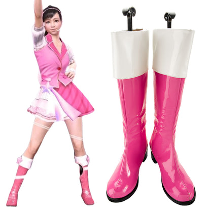 Yakuza Haruka Sawamura Pink Shoes Cosplay Boots