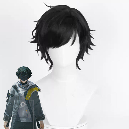 Genshin Impact Yelan Noir Violet Cosplay Perruque