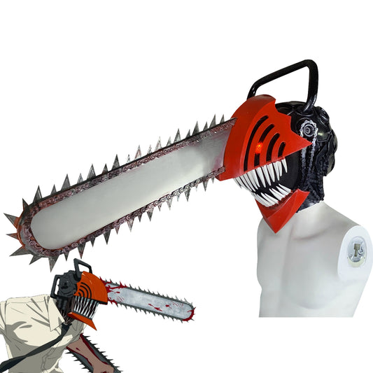 Chainsaw Man Denji Helmet Chainsaw Cosplay 武器道具