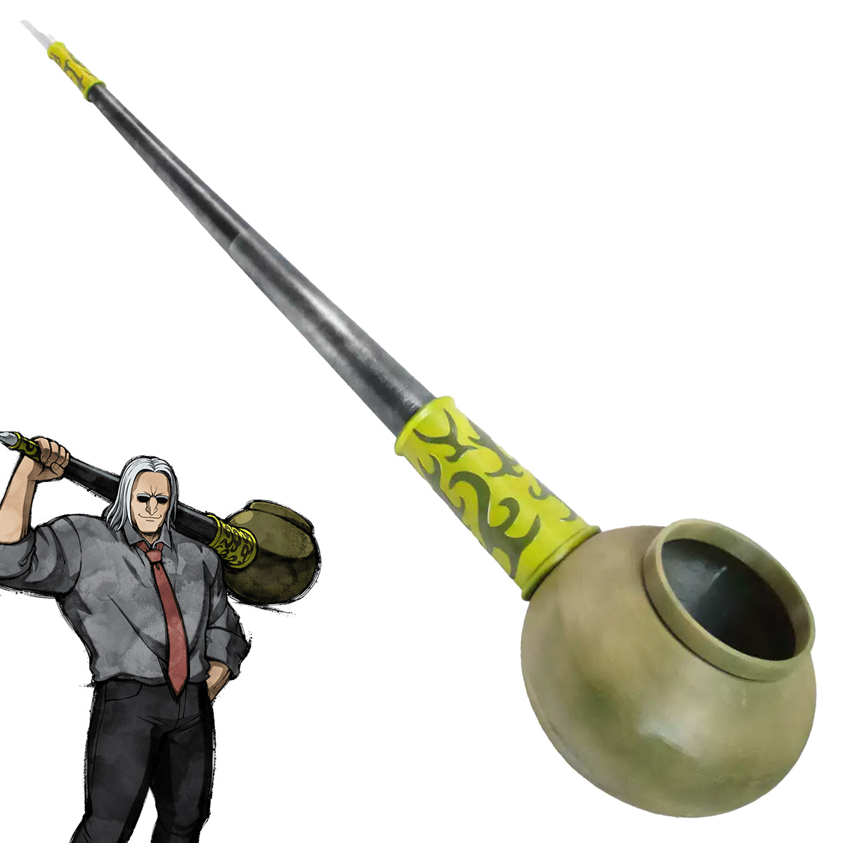 Hunter x Hunter Morel Smoking Pipe Weapon Cosplay Weapon Prop