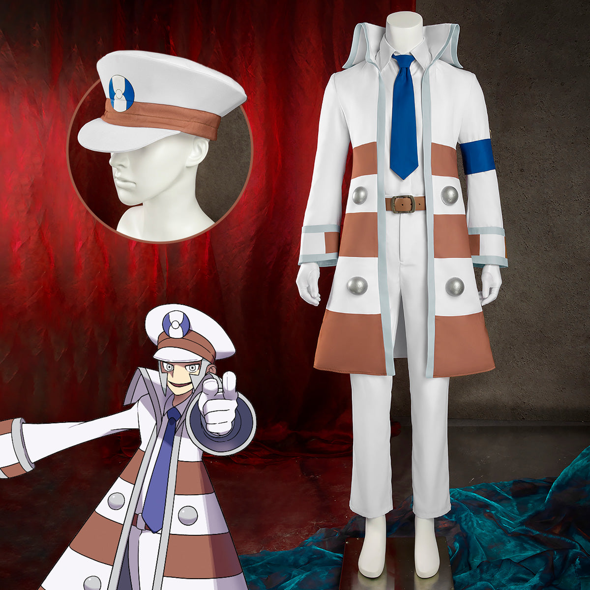 Pokemom BWBW2 Emmet Cosplay Costume