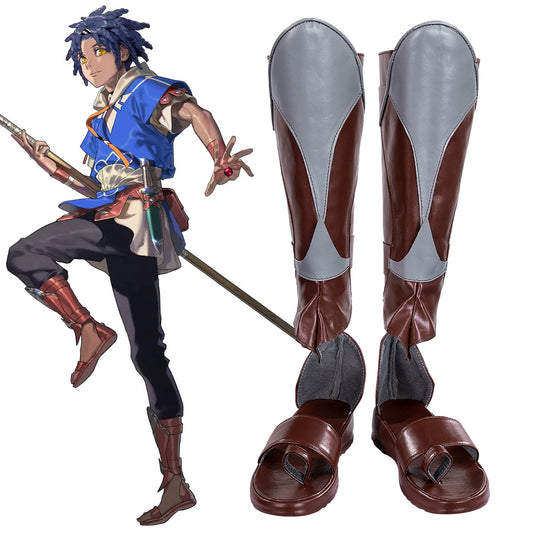 FE: Fortune's Weave Cai Brown Shoes Cosplay Boots