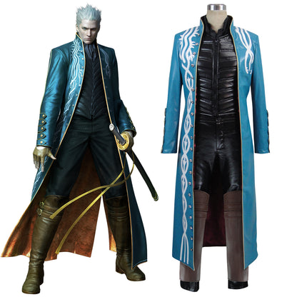 DmC Devil May Cry 3 Vergil Cosplay Costume