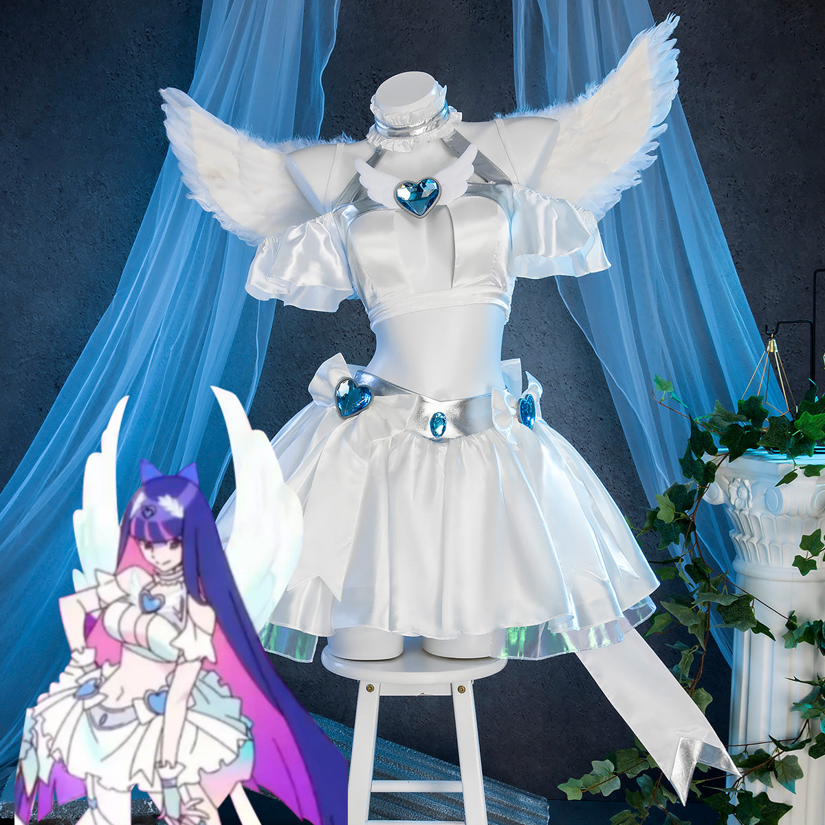 Pre-OrderNew Panty And Stocking with Garterbelt Angel Stocking Cospl Gcosplay Pre-OrderNew Panty And Stocking with Garterbelt Angel Stocking Cospl Gcosplay