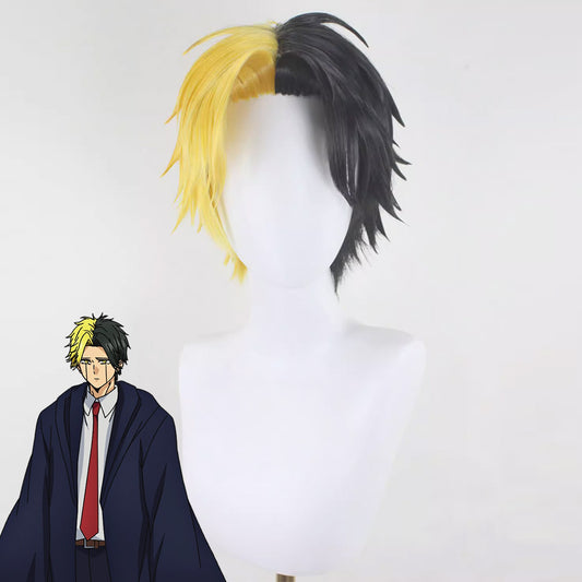 Mashle: Magic and Muscles Rayne Ames Black Yellow Cosplay Wig