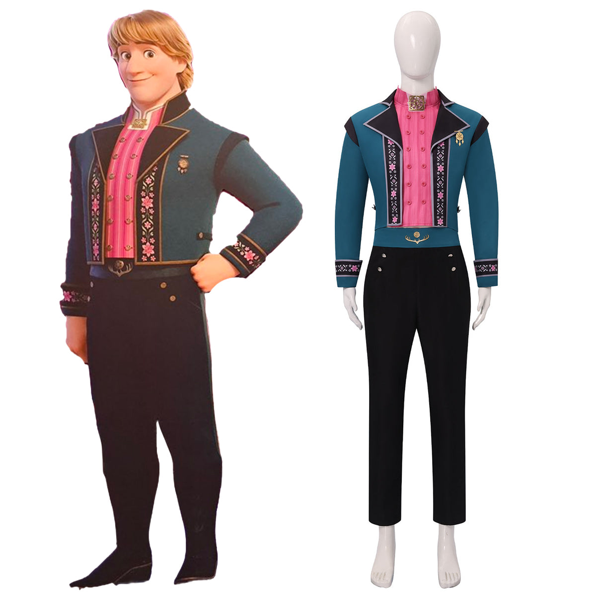 Frozen 3 Kristoff Cosplay Costume