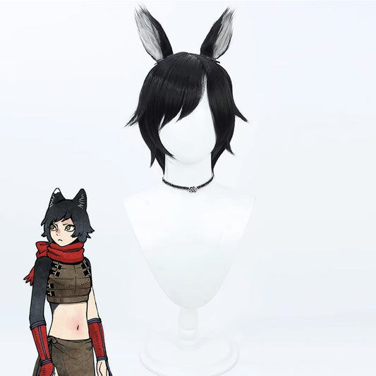 Delicious in Dungeon Izutsumi Black Cosplay Wig