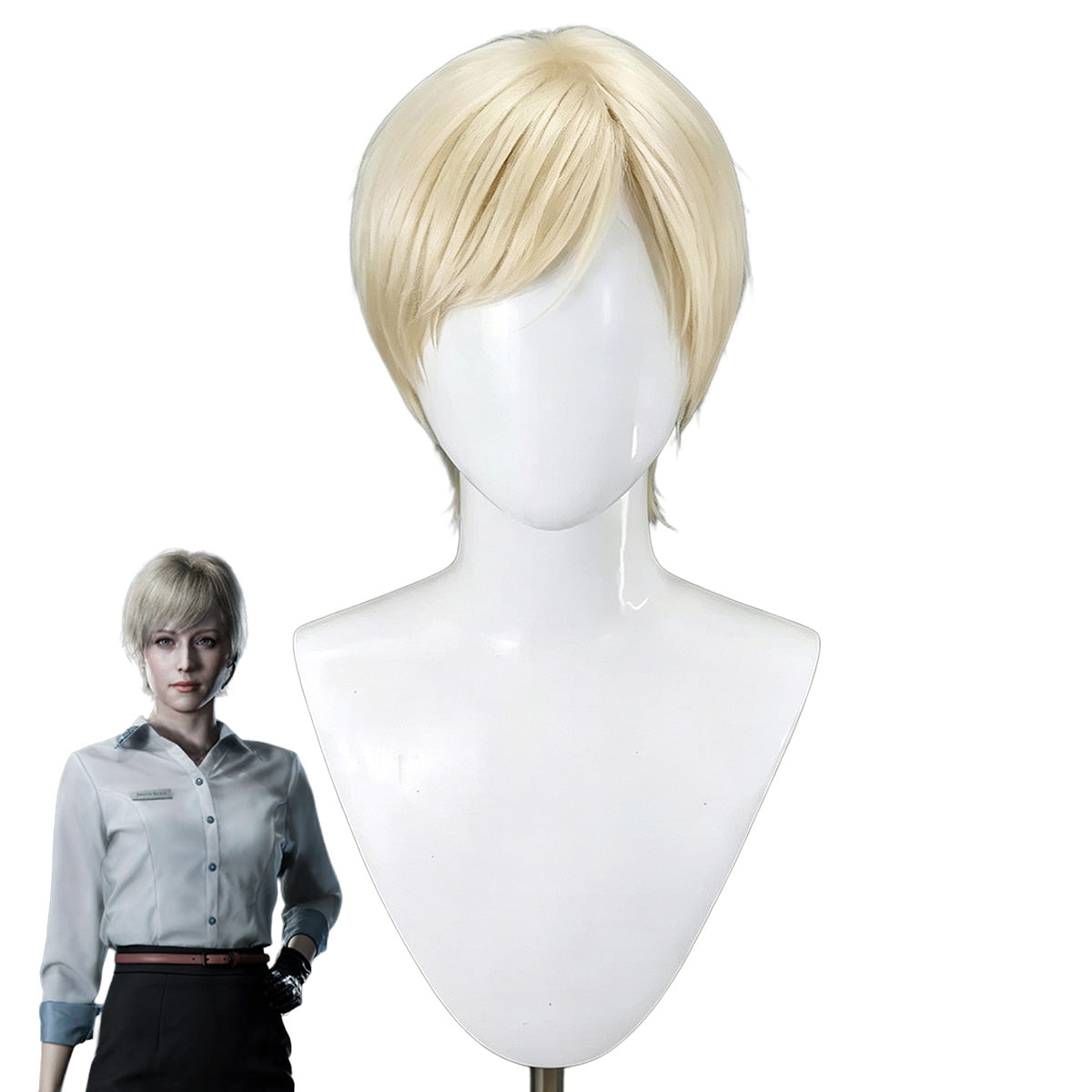 RE 9 RE Requiem Sherry Golden Cosplay Wig