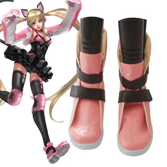 Tekken Lucky Chloe Cosplay Pink Shoes Cosplay Boots