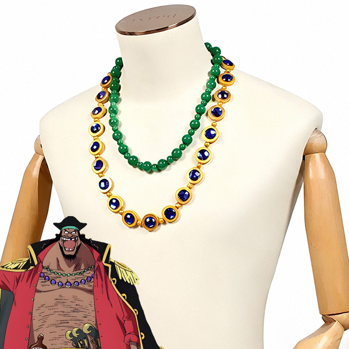 One Piece Blackbeard Marshall D Teach Necklace Cosplay Accessory Prop