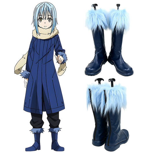 That Time I Got Reincarnated As A Slime Tensei Shitara Suraimu Datta Ken Rimuru Blue Shoes Cosplay Boots - A Edition