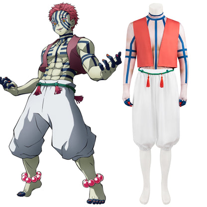 Demon Slayer: Kimetsu no Yaiba Akaza Komaji Cosplay Costume