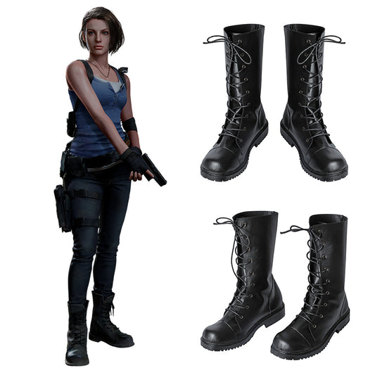 RE 3 Remake Brown Shoes Cosplay Boots