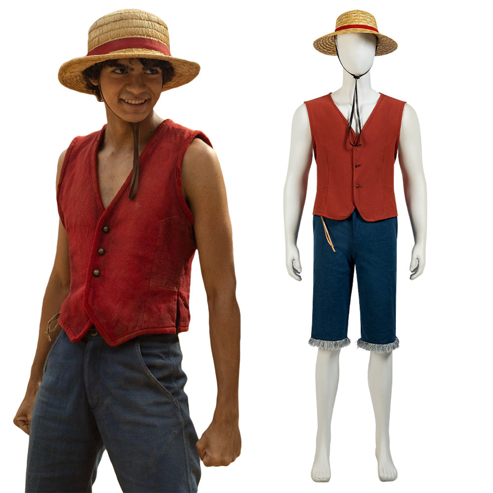 Netflix One Piece Monkey D Luffy Cosplay Costume Gcosplay Netflix One Piece Monkey D Luffy Cosplay Costume Gcosplay