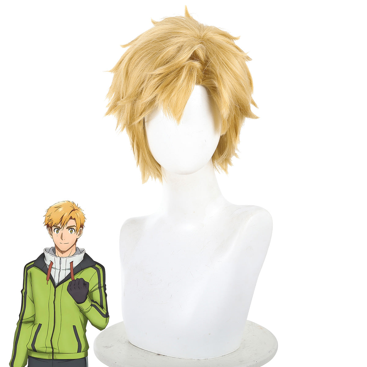 Tronçonneuse Homme Denji Doré Cosplay Perruque