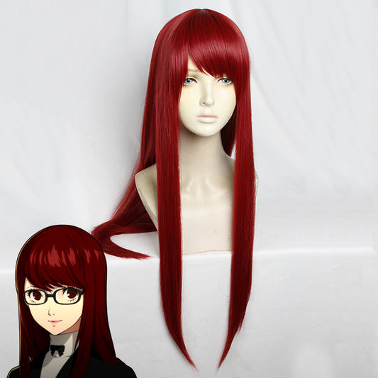 Persona 5 the Royal Sumire Yoshizawa Red Cosplay Wig