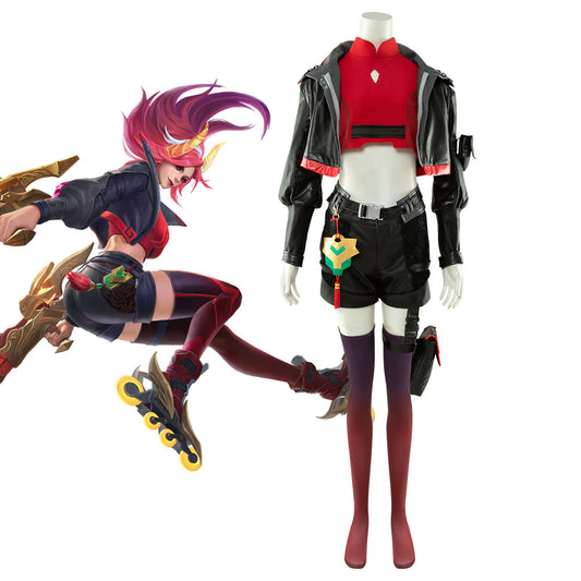 League of Legends Wild Rift LOL Lunar Beast Miss Fortune Cosplay Costume