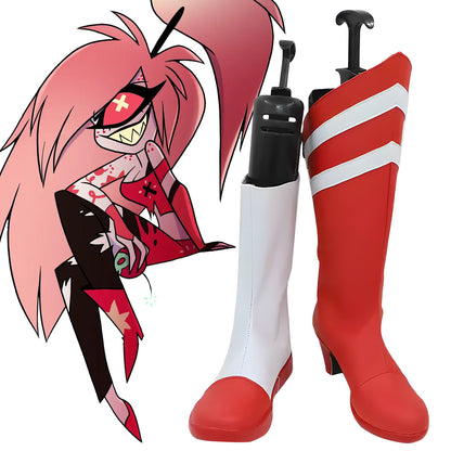Akatsuki Deidara de Naruto Halloween zapatos blancos botas de Cosplay