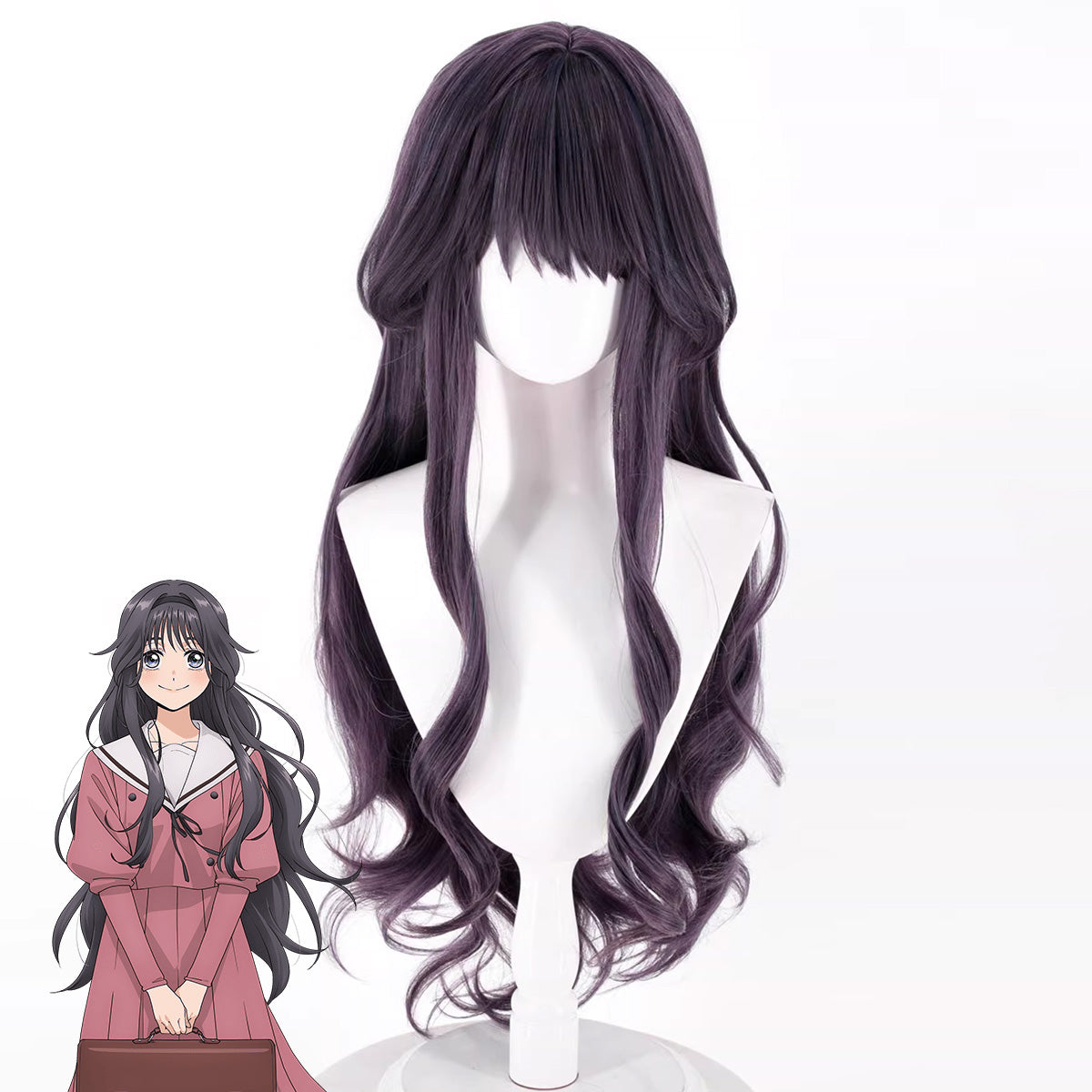 The Fragrant Flower Blooms with Dignity Kaoru Hana wa Rin to Saku Kaoruko Waguri Purple Cosplay Wig