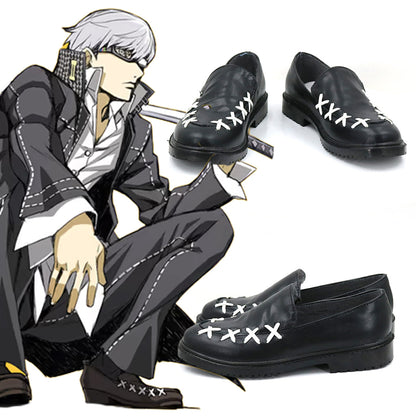 Persona 4 Yu Narukami Black Cosplay Shoes