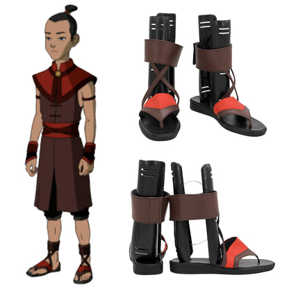 Avatar The Last Airbender Sokka Red Cosplay Shoes