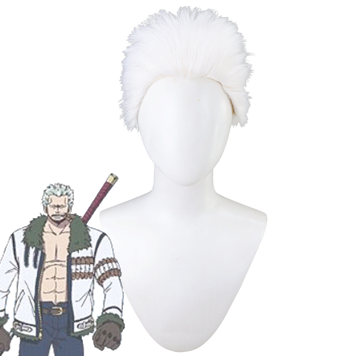 One Piece Smoker White Cosplay Wig