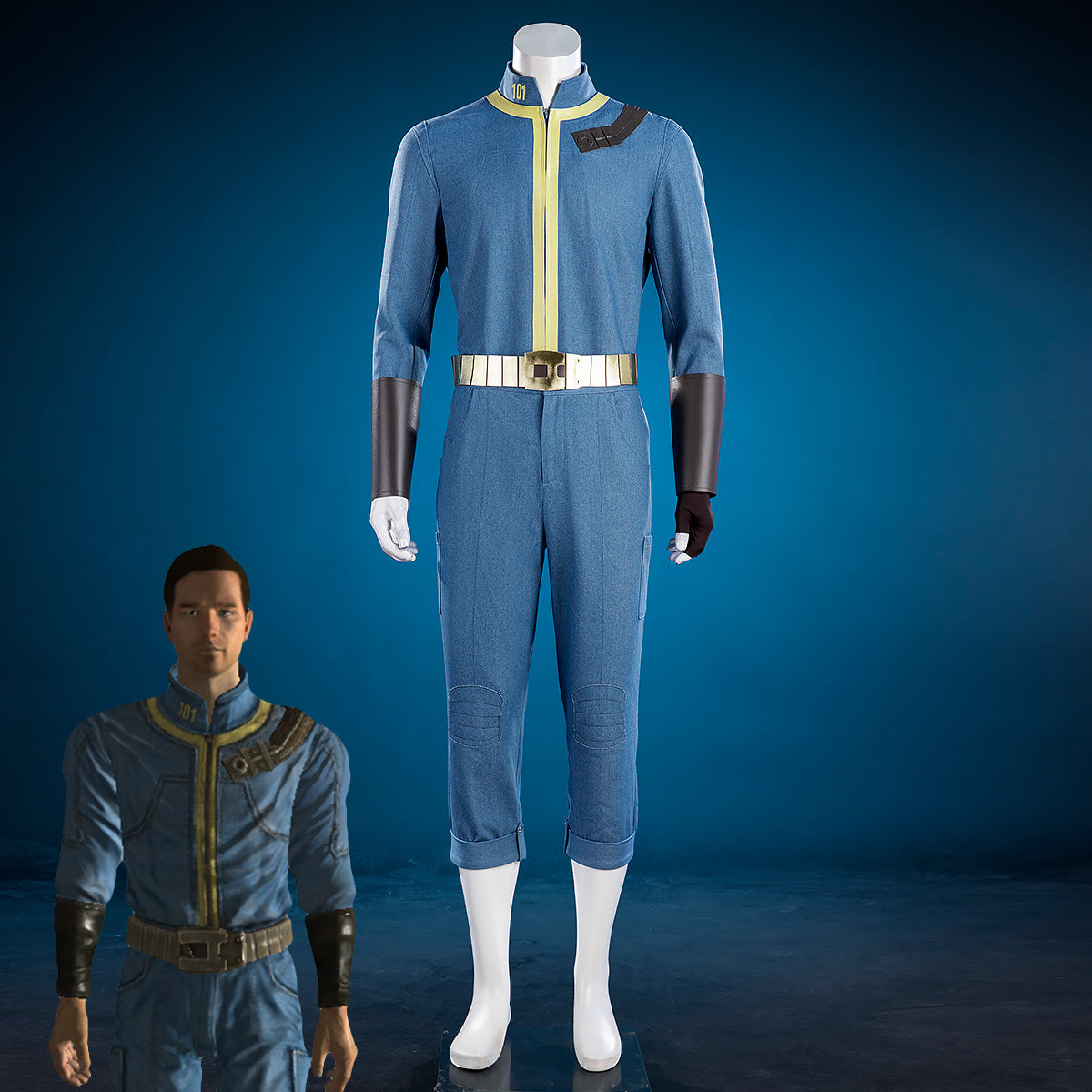 Fallout 3 New Vegas Van Buren Numbered Vault 101 Cosplay Costume