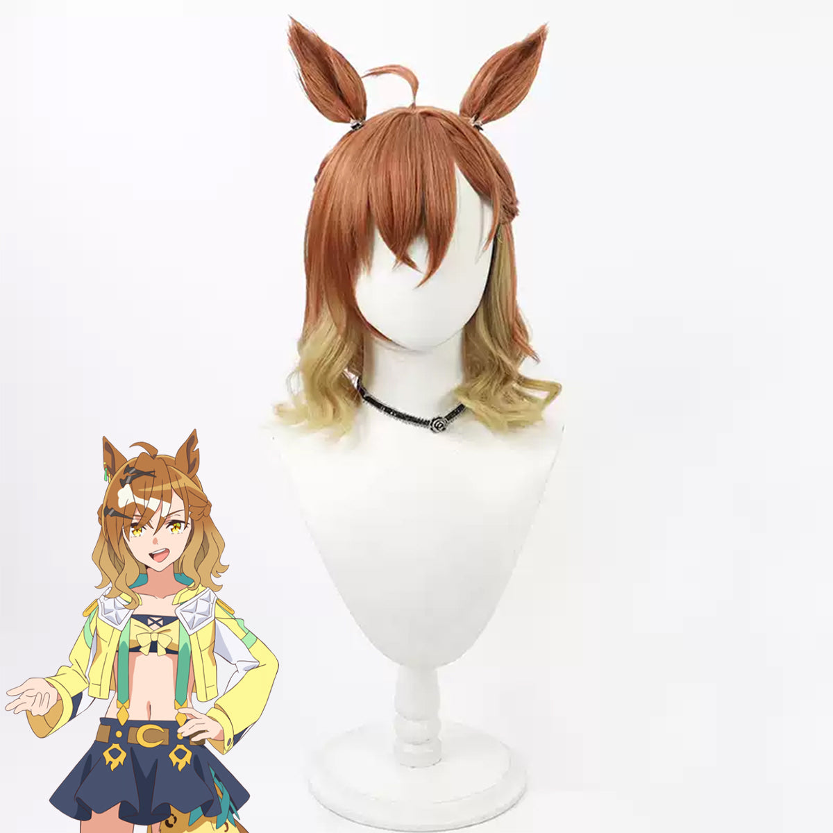 Perruque de cosplay en argent Honkai: Star Rail Arlan