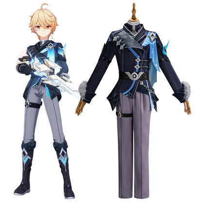 Genshin Impact Aether Snezhnaya Outfit Cosplay Costume