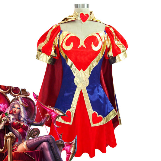 League of Legend LOL Heartseeker Ashe Cosplay Costume