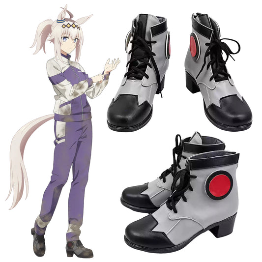 Uma Musume Cinderella Gray Oguri Cap Black Cosplay Shoes