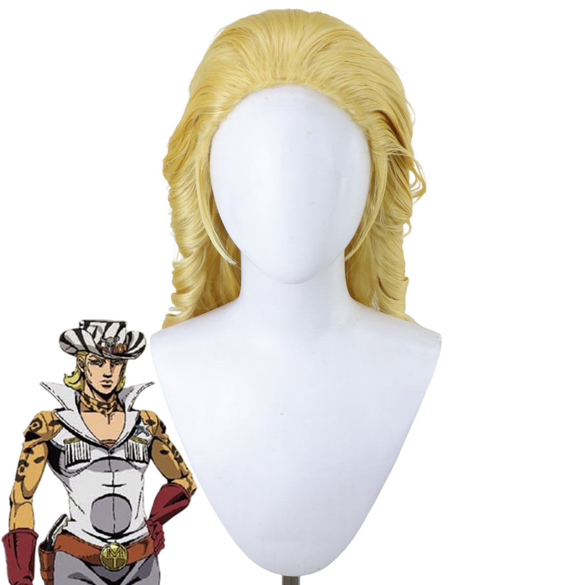 JoJo's Bizarre Adventure Steel Ball Run Mountain Tim Golden Cosplay Wig