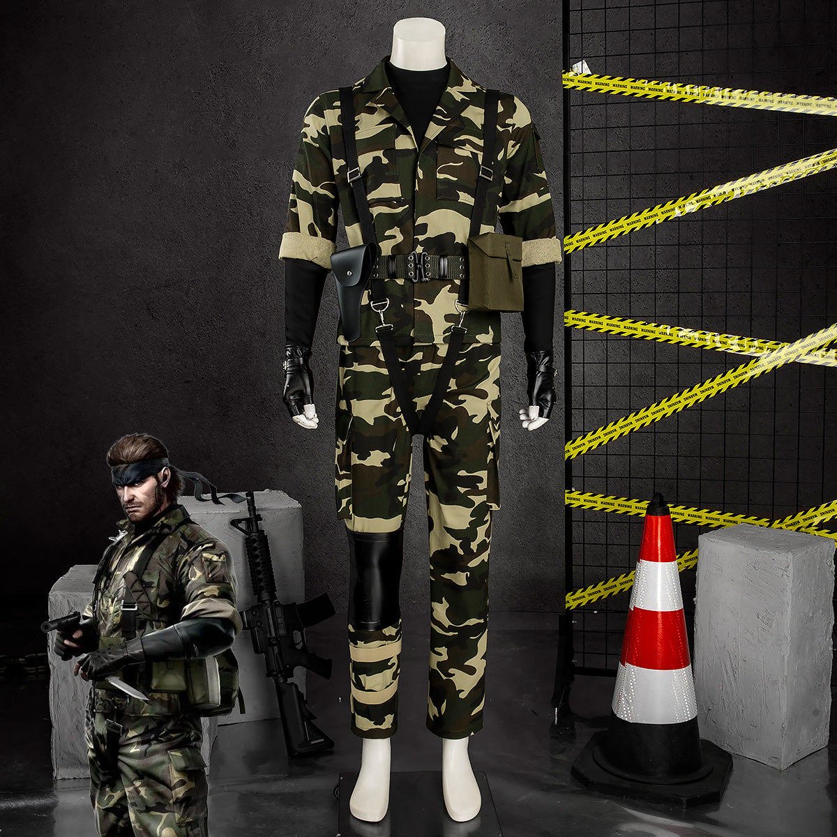 Metal Gear Solid Delta: Snake Eater Big Boss Naked Snake Military Camouflage Uniforms Cosplay Costume