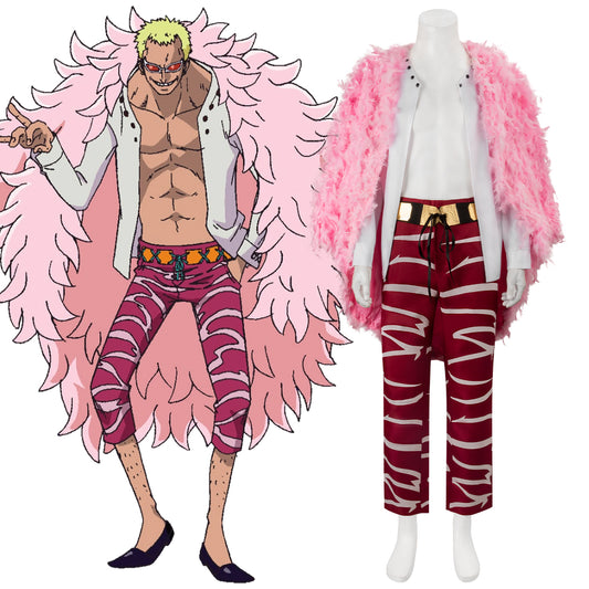 [In stock] One Piece Donquixote Doflamingo Cosplay Costume