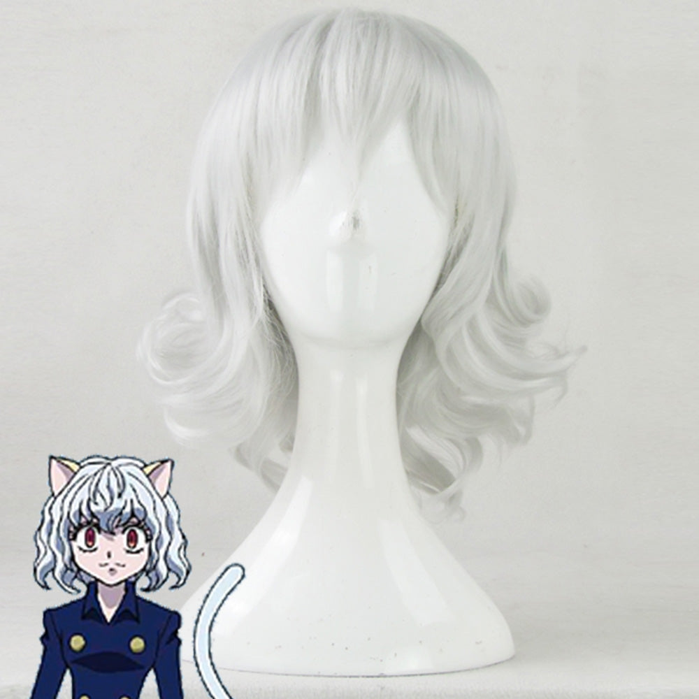 Hunter X Hunter Neferpitou Silver White Cosplay Wig