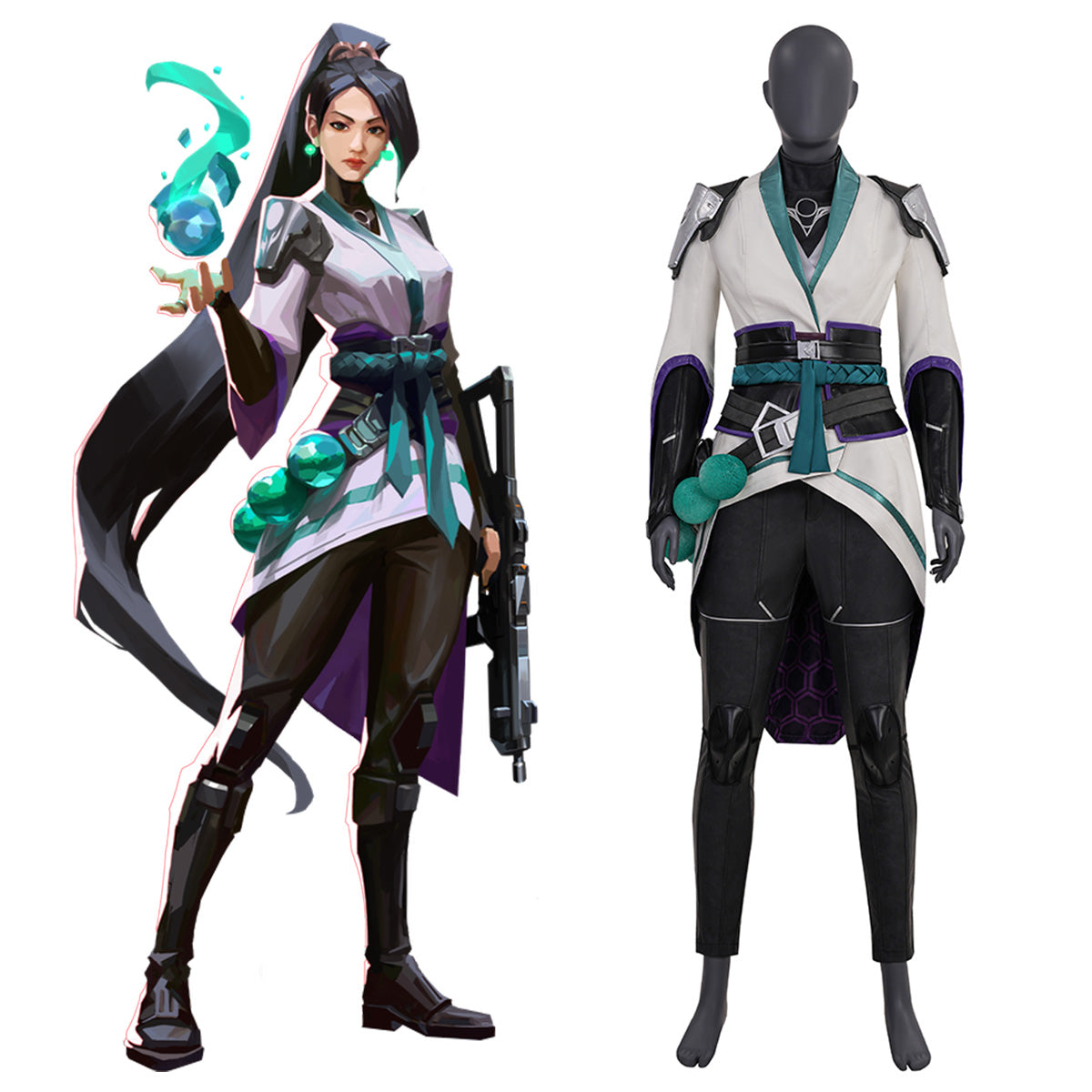 Valorant Sage Premium Edtion Cosplay Costume