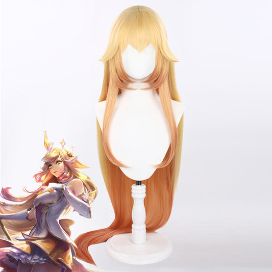 League of Legends LOL Star Guardian Prestige Soraka Golden Cosplay Wig