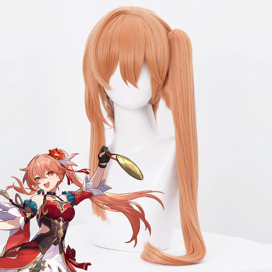 Honkai: Star Rail Guinaifen Orange Cosplay Wig
