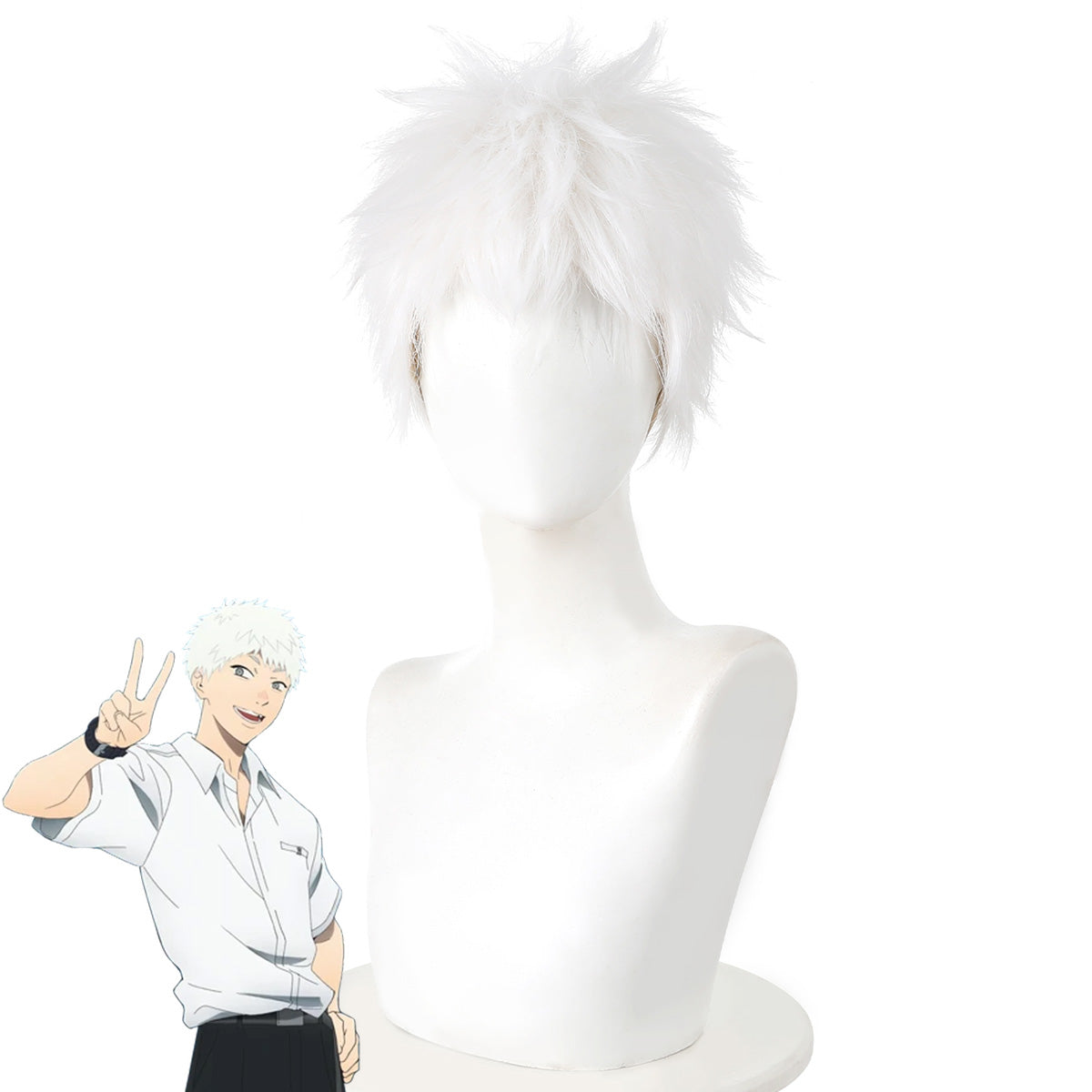 The Summer Hikaru Died Hikaru White Cosplay Wig