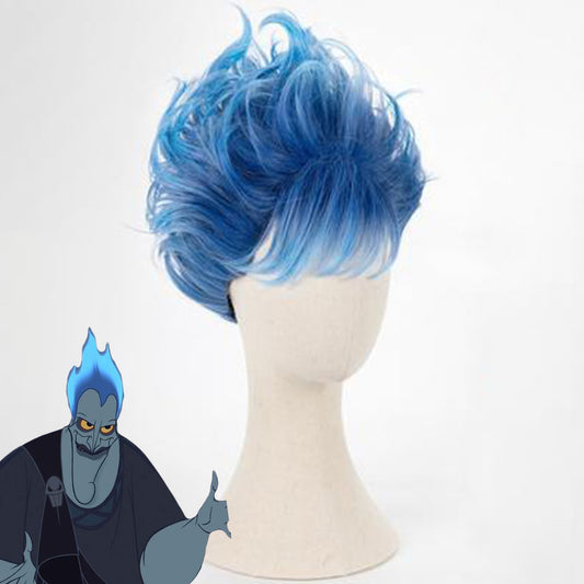 Disney Hercules Hades Blue Cosplay Wig