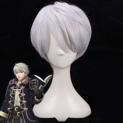 Peluca cosplay de plata de Arlan Honkai: Star Rail