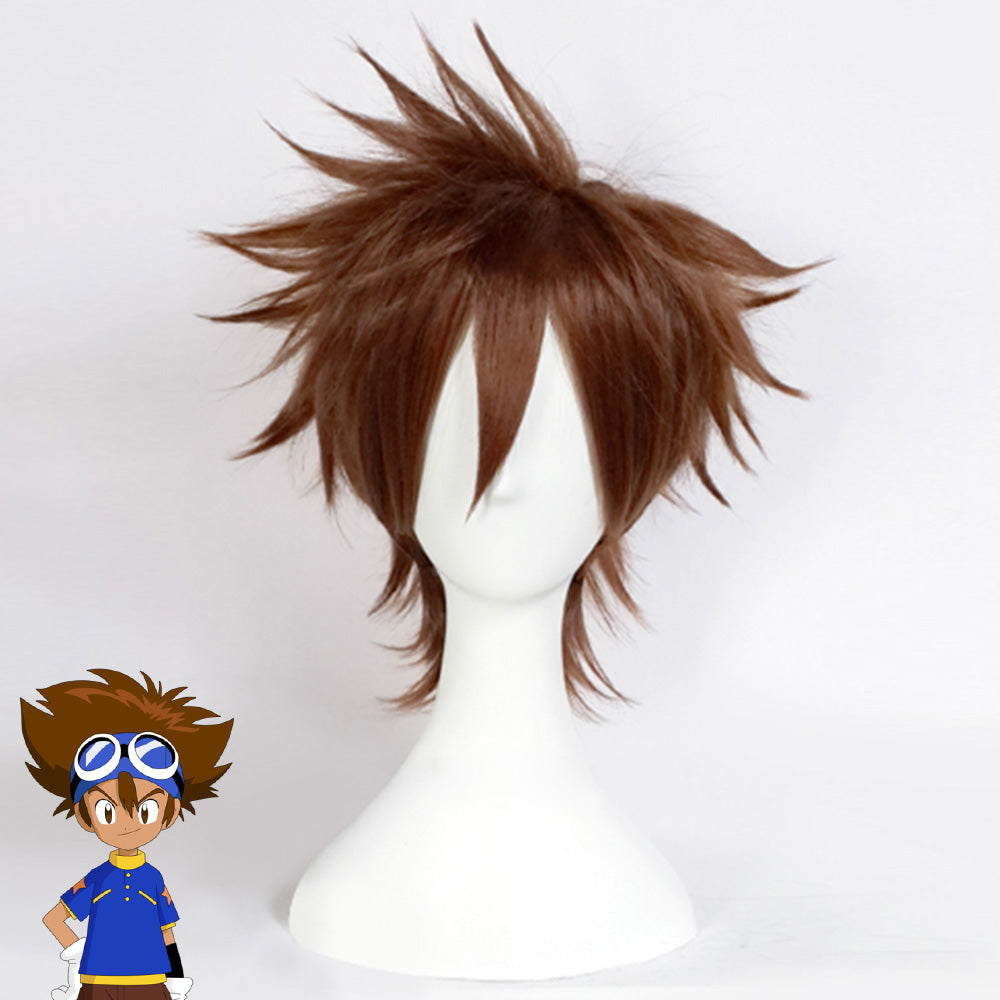 Digimon Adventure Digital Monster Tai Kamiya Taichi Yagami Brown Cosplay Wig - Only Wig