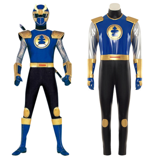 Power Rangers Ninja Storm Navy Thunder Ranger Cosplay Costume