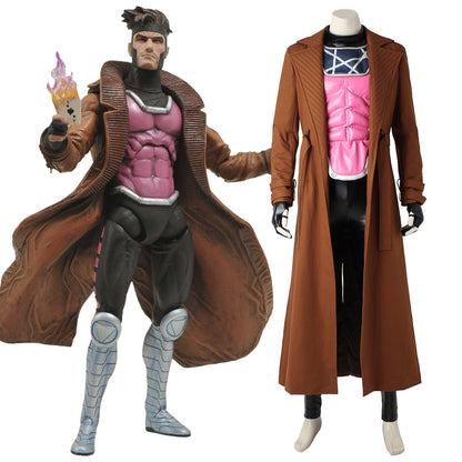 Marvel Uncanny X Men Gambit Cosplay Costume