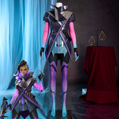Overwatch OW Sombra Hacker Cosplay Costume - Premium Edition